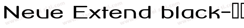 Neue Extend black字体转换